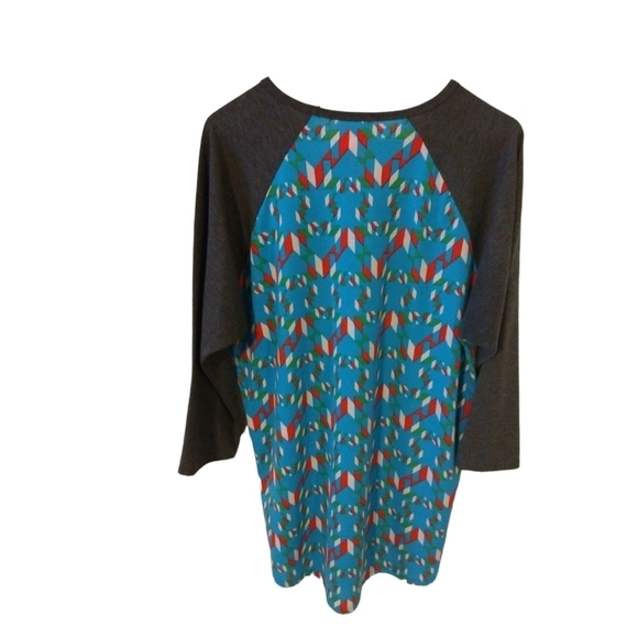 LuLaRoe Randy Tee Geometric Design Jersey Style Athleisure Top XL - Picture 2 of 7